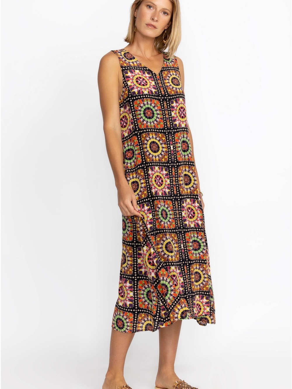 Johnny Was Lyon Tile Maxi Dress